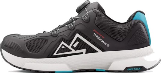 Airtox FM11 vernesko, S1P, sort/hvit, str. 37 Black/White/Turquoise 36