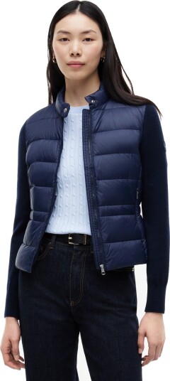 Tommy Hilfiger Lw Down Knit Mix Jacket Navy M