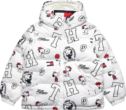 Tommy Hilfiger Peanuts Puffer Jacket White 104