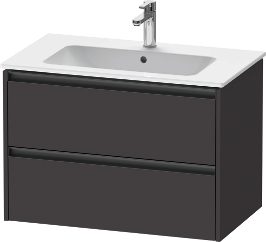 Duravit Ketho.2 Servantskap 2 Skuffer 810x480 mm Grafitt Matt