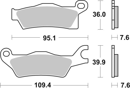 Bremseklosser sbs 911SI Bremseklosser sbs 911SI