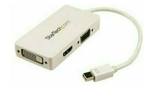 STARTECH.COM MDP2VGDVHDW VIDEO KABEL KOPLING 0,15 M MINI DISPLAYPORT DVI-D + VGA (D-SUB) + HDMI HVIT