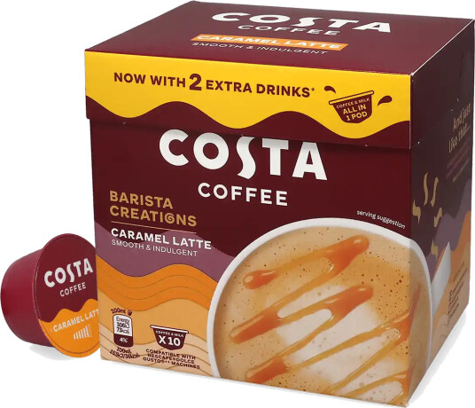 Costa | Karamell Latte 10 kapsler til Dolce Gusto