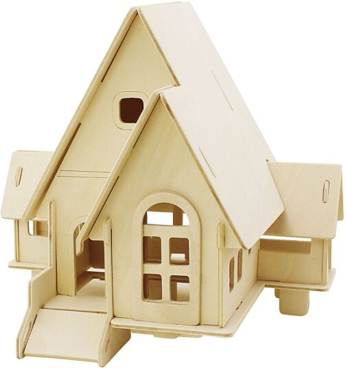 3D Puslespill Creativ Company Hus med Rampe Str 22,5x17,5x20,5 1 Stk