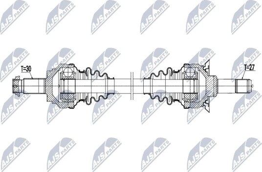 NTY NPW BM 232 Drivaksel