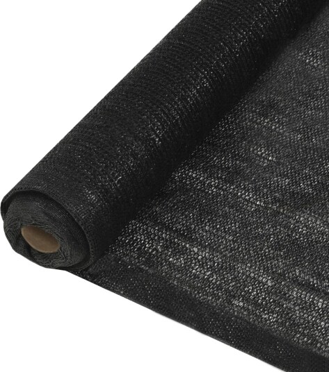 vidaXL Skjermnett HDPE 1,5x25 m svart