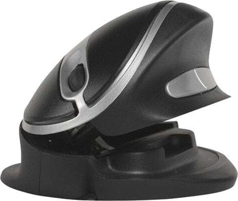 Bakker Elkhuizen Oyster Trådløs Ergonomisk Vertikal Mus 1200 DPI Sølv