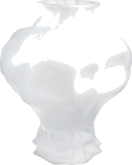 Ammonit Vase 30 cm Frosted White Ammonit Vase 30 cm Frosted White