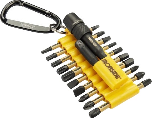 Ironside 201601 Bitssett 22 deler kraftbits, i holder