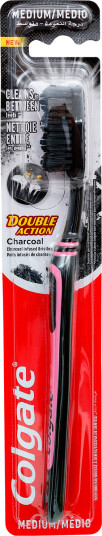 Colgate tannbørste Double Action Charcoal Medium