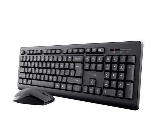 Trust Primo Trådløst Tastatur og Mussett Nordic Svart Trust Primo Trådløst Tastatur og Mussett Nordic Svart