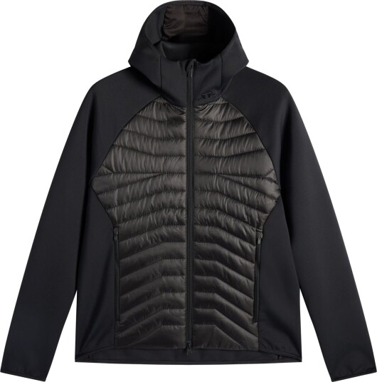 J. Lindeberg Heyden Quilt Hybrid Hood Black S J. Lindeberg Heyden Quilt Hybrid Hood Black S