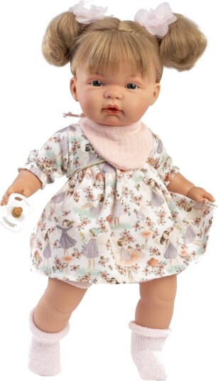 Llorens Joelle Babydukke Med 5-Delers Antrekk Og Smokk Gråter 38 cm Fra 3 År
