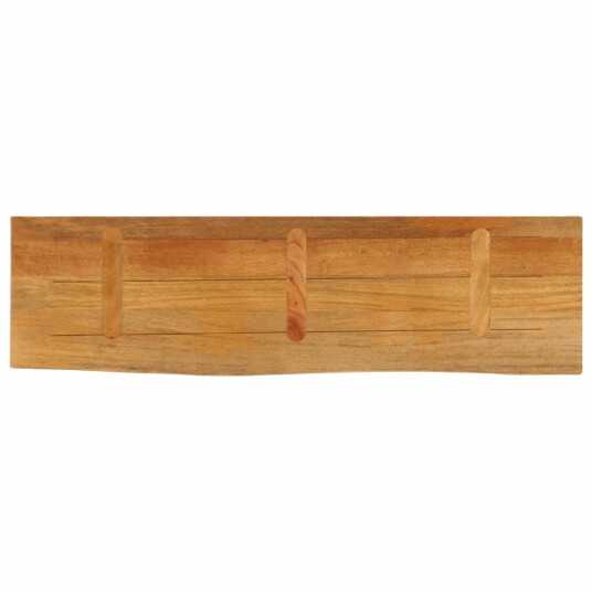Bordplate 120x40x3,8 cm naturlig kant heltre mango 370590 Bordplate 120x40x3,8 cm naturlig kant heltre mango 370590