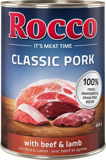 Rocco Våtfôr Classic Pork & Lam Storfe 6 X 400 G
