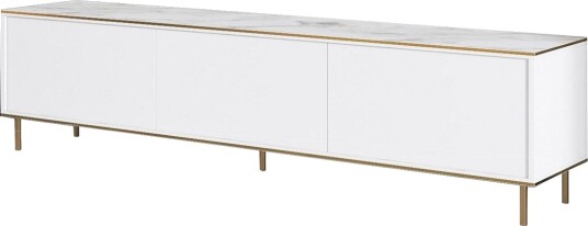 Imaj TV benk 180 cm Hvit marmor/Gull Imaj TV benk 180 cm Hvit marmor/Gull