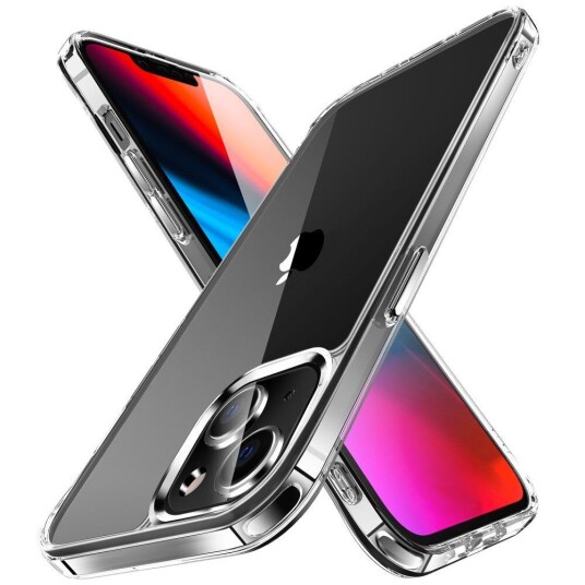 INCOVER iPhone 13 Krystallklart Hybrid Plast Bakdeksel - Gjennomsiktig