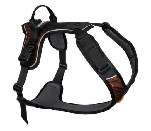Non-stop Dogwear Rock Harness Hundesele Svart/Orange (XL)