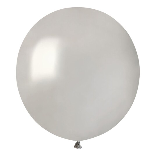 Ballongkungen AB Ballonger Sølv Runde Store - 10-pakning