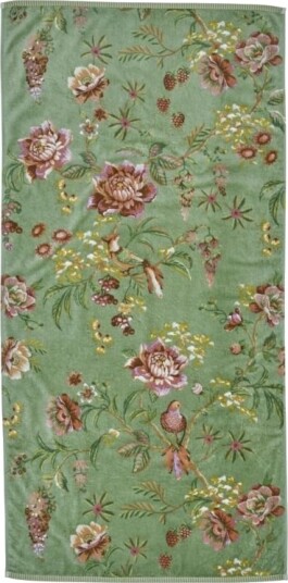 Pip Studio Secret Garden Green 70X140