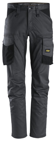 Snickers Workwear 6803 AllroundWork Servicebukse stretch, stålgrå/svart Stålgrå/Svart, Klær