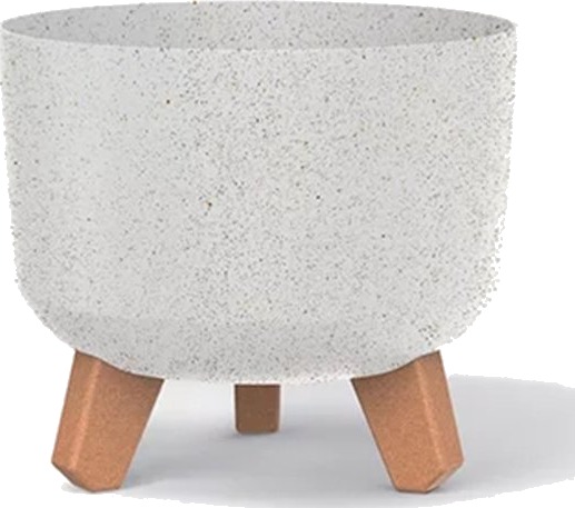 Prosperplast Blomsterpotte Gracia Eco Wood-Hvit Øko-Fsc-Blanding Kreditt-Dnv-Coc-002260 Dia. 200 Mm
