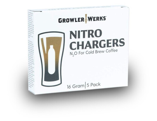 GrowlerWerks 16g Nitro Charges for uKeg Nitro - 5 pack