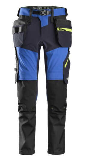 Snickers Workwear 6940 FlexiWork Softshellbukse blå C48
