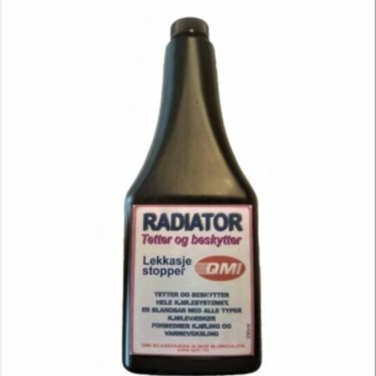 Qmi. Radiator lekkasjestopper 0,32Ltr. Qmi. Radiator lekkasjestopper 0,32Ltr.