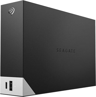 Seagate One Touch 4 TB Ekstern Harddisk med Hub - USB 3.2 - Svart