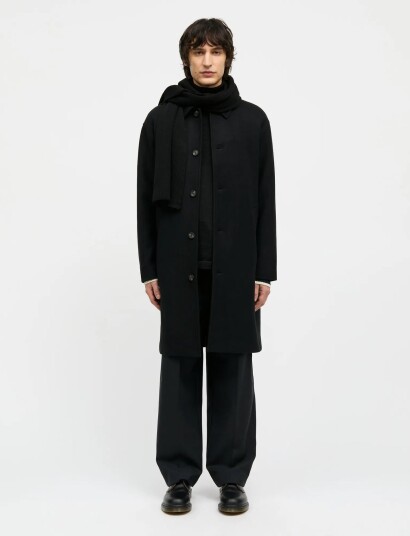 Mads Nørgaard Compact Wool Curtis Coat Black 56