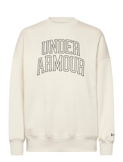 Under Armour Rival Flc Os Varsity Crew - Cream - XS Under Armour Rival Flc Os Varsity Crew - Cream - XS
