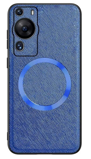 INCOVER Huawei P60 Pro Plast Deksel med Grov Tekstur - MagSafe-Kompatibel - Blå