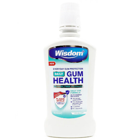 Munnvann WISDOM Daily Gum Health Klorheksedin 500 ml. Munnvann WISDOM Daily Gum Health Klorheksedin 500 ml.
