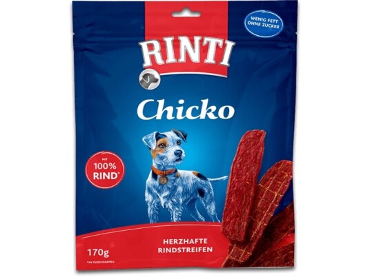 Rinti 91343 Snacks Hund Voksen Storfekjøtt 170 G Sukkerfri