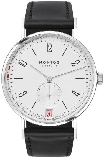 Nomos Glashütte Herreklokke N 135.SB Tangente Sølvfarget/Lær Nomos Glashütte Herreklokke N 135.SB Tangente Sølvfarget/Lær
