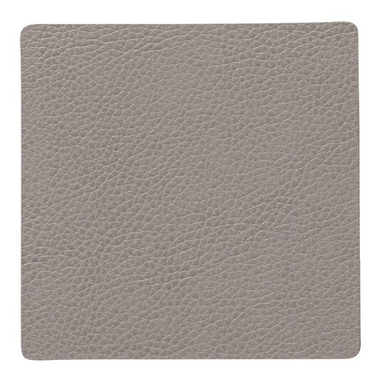 Lind DNA Leather Serene Square glassunderlag 10x10 cm ash Lind DNA Leather Serene Square glassunderlag 10x10 cm ash