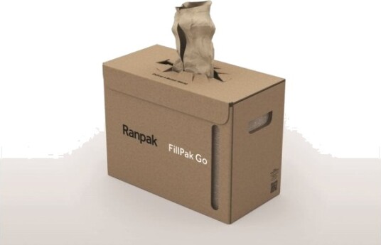 Pakkefyld Af Papir Fillpak Go 1 Lag 70 G/M2 380 Mm X 360.00 M Greenline Grå Zick Zack Foldet Æ