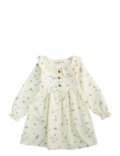 LouieLouie Lilly Dress Poplin Cream 80 LouieLouie Lilly Dress Poplin Cream 80