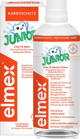 Munnvann For Barn Elmex Junior 6 12 år. 400 ml Munnvann For Barn Elmex Junior 6 12 år. 400 ml