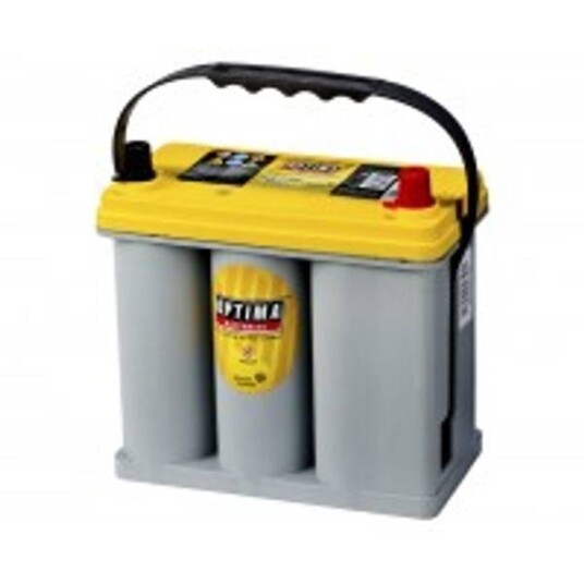 OPTIMA AGM Yellow Top 12V 38AH 460CCA Standard DIN poler Høgre +pol.