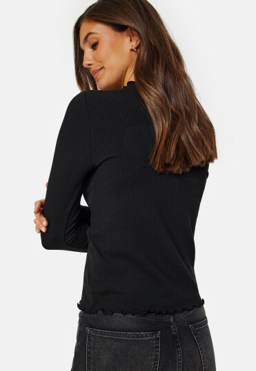 Pieces Nicca LS Top Black XS