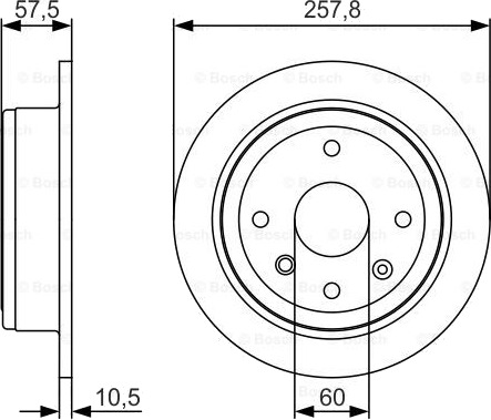 Bremseskive BOSCH 0 986 479 S08 Bremseskive BOSCH 0 986 479 S08