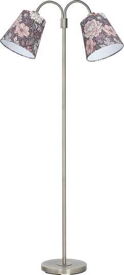PR Home Gulvlampe Amy Flex 2 krom Brun Gulvlamper