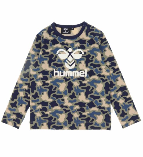 Hummel Genser hmlSteen Vetiver Camouflage m. Logo 74 Genser Blå Grønn Hummel Genser hmlSteen Vetiver Camouflage m. Logo 74 Genser Blå Grønn