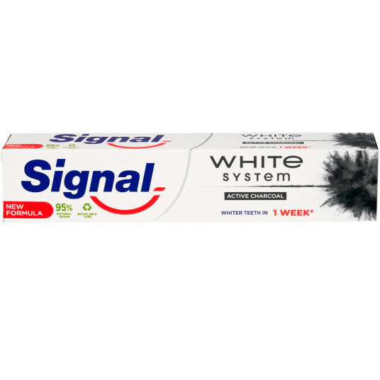 Charcoal Whitening Tannkrem SIGNAL White System 75 ml