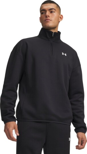 Under Armour Ua Armour Fleece 1/4 Zip   Black   S