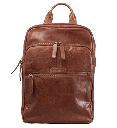 Springfield skinnsekk Cognac