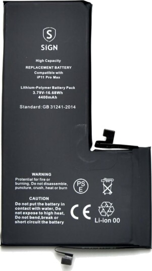 iPhone 11 Pro Max batteri med høy kapasitet - 4400mAh iPhone 11 Pro Max batteri med høy kapasitet - 4400mAh