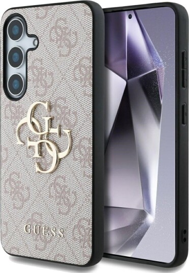 Guess 4G Logo Mobildeksel for Samsung Galaxy S25 Plus Rosa
